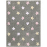 Детский ковер Lorena Canals Триколор Звезды Stars Tricolor (серо-розовый) 120*160