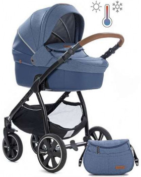 коляска 2 в 1 Noordi Fjordi Sport Melange Leather c термолюлькой 